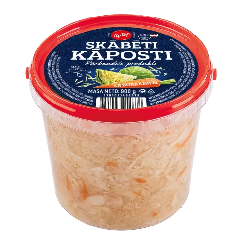 KĀPOSTI TIP TOP SKĀBĒTI AR BURKĀNIEM 900G
