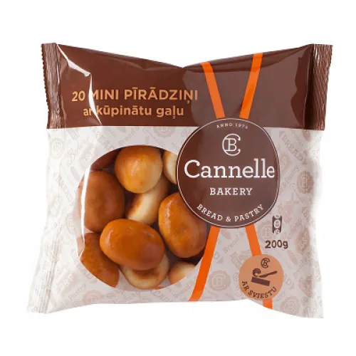 SALD. PĪRĀDZIŅI CANNELLE BAKERY AR KŪPINĀTU GAĻU MINI 200G
