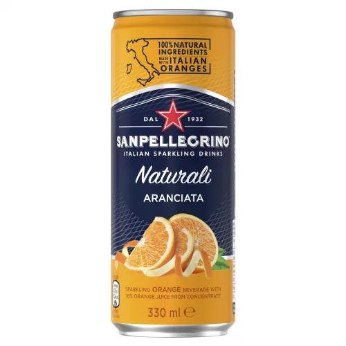 LIMONĀDE SANPELLEGRINO ARANCIATA STD NATURALI 0.33L CAN