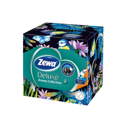 KOSMĒTISKĀS SALVETES ZEWA AROMA COLLECTION 3 KĀRTAS 60GAB