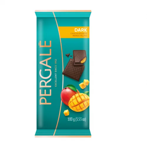 TUMŠĀ ŠOKOLĀDE PERGALE AR MANGO 100G