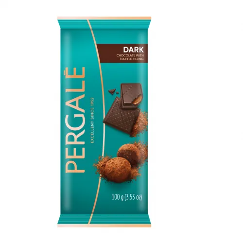 TUMŠĀ ŠOKOLĀDE PERGALE AR TRIFEĻU PILDĪJUMU 100G