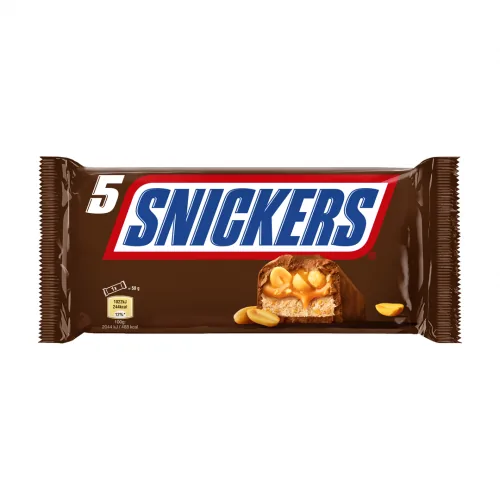 ŠOKOLĀDES BATONIŅŠ SNICKERS 5PAKAS 250G