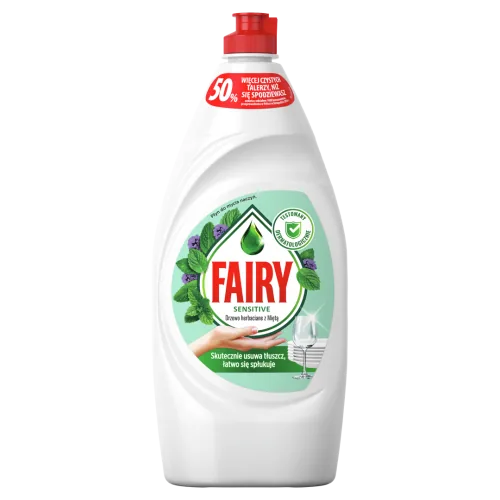 TRAUKU MAZGĀŠANAS LĪDZEKLIS FAIRY SENSITIVE TEA TREE & MINT 900ML