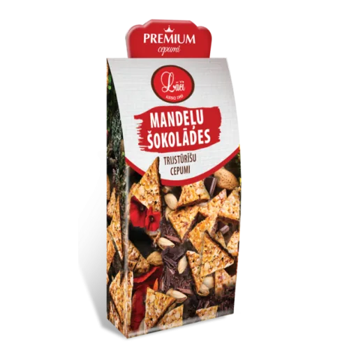 CEPUMI LĀČI MANDEĻU ŠOKOLĀDES TRIJSTŪRĪŠI 150G