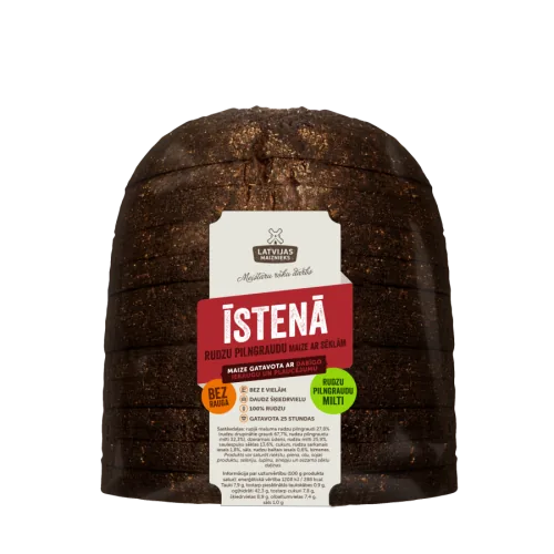ĪSTENĀ RUDZU MAIZE AR SĒKLĀM 730 G