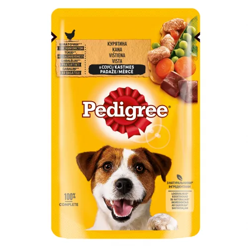 BARĪBA SUŅIEM KONS. PEDIGREE AR VISTAS/JĒRA GAĻU 100G