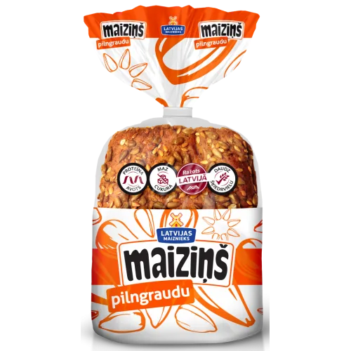 PORCIJU MAIZE MAIZIŅŠ LATVIJAS MAIZNIEKS PILNGRAUGU 240G