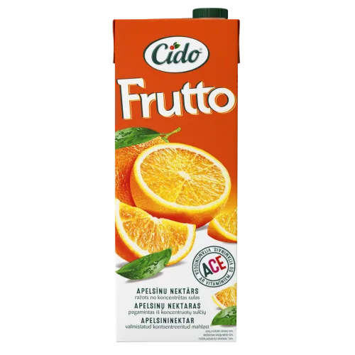 NEKTĀRS CIDO FRUTTO APELSĪNU 50% AR A.C.E VITAM.1.5L