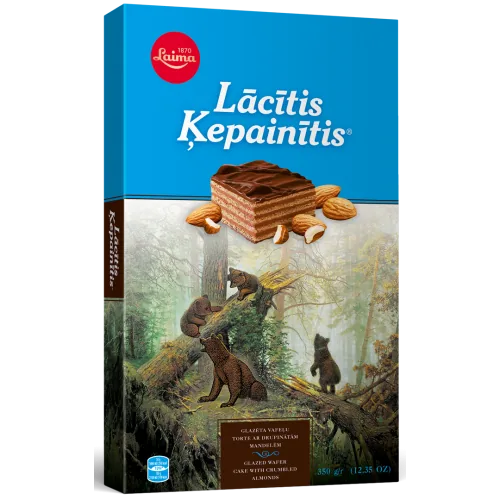 VAFEĻU TORTE LĀCĪTIS ĶEPAINĪTIS LAIMA 350G