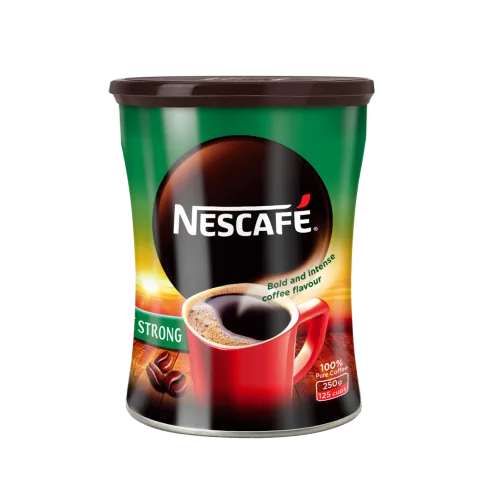 KAFIJA ŠĶĪSTOŠĀ NESCAFE STRONG METĀLISKĀ BUNDŽĀ 250G