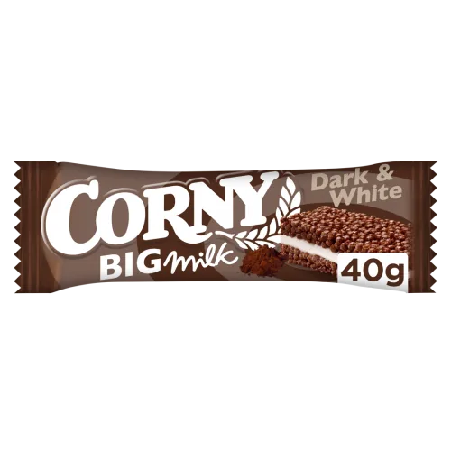 MUSLI BATONIŅŠ CORNY BIG TUMŠAIS GAIŠAIS SANDWICH 40G