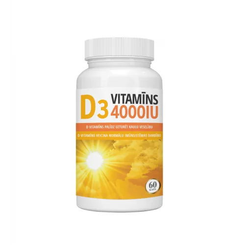 UZTURA BAGĀTINĀTĀJS VITAMĪNS D 1000IU KAPSULAS N60