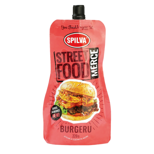 MĒRCE SPILVA STREET FOOD BURGERU 220G STĀVPAKA
