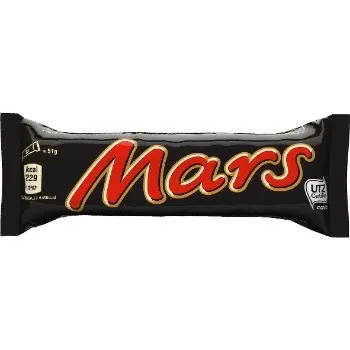 PIENA ŠOKOLĀDES BATONIŅŠ MARS AR RIEKSTU MASU UN KARAMELI 51G