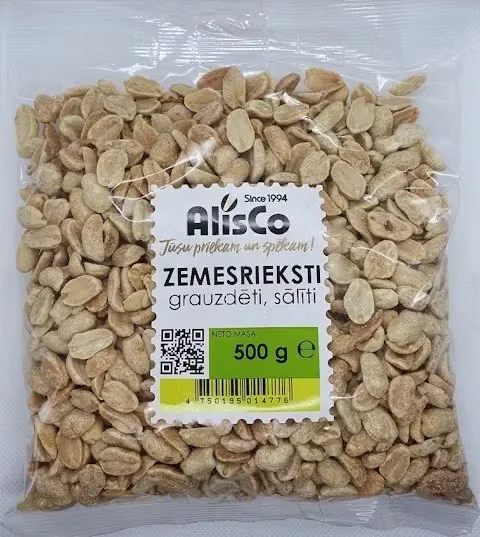 ZEMESRIEKSTI ALIS CO LOBĪTI GRAUZDĒTI SĀĻIE 500G
