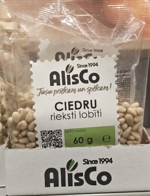 RIEKSTI ALIS CO CIEDRU 60G