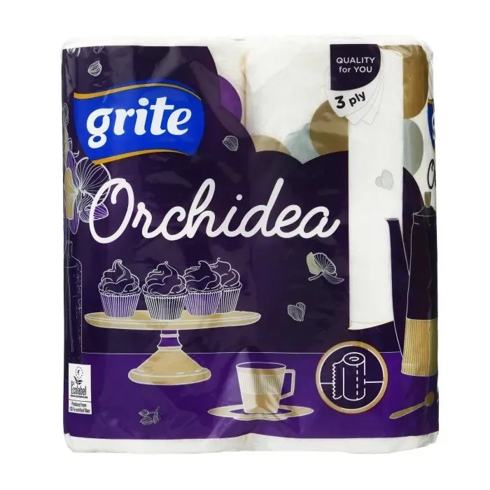 PAPĪRA DVIEĻI GRITE ORCHIDEA 3 KĀRTAS 2 RUĻĻI