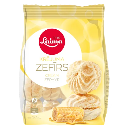 ZEFĪRS LAIMA KRĒJUMA AR VAFEĻU SK. 200G