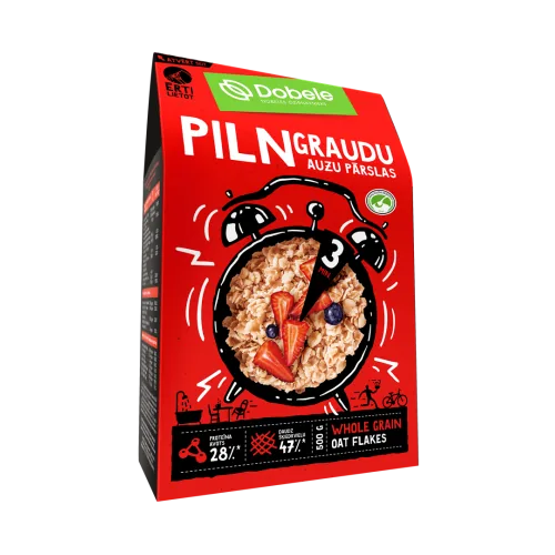 AUZU PĀRSLAS DOBELE PILNGRAUDU KART. 500G