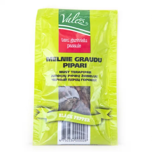 GARŠVIELA VALEŽS PIPARI MELNIE GRAUDU 20G