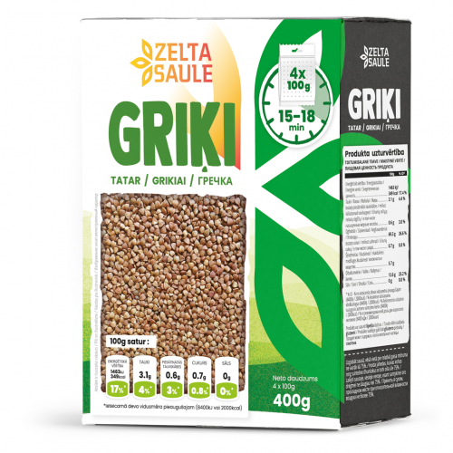 GRIĶI ZELTA SAULE 4X100G