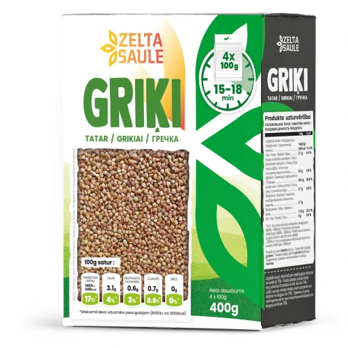 GRIĶI ZELTA SAULE 4X100G
