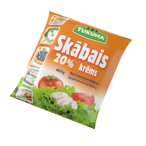 SKĀBAIS KRĒMS TUKUMA 20% 400G