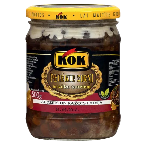 ZIRŅI PELĒKIE KOK KONSERV. AR CŪKU TAUKIEM 500G