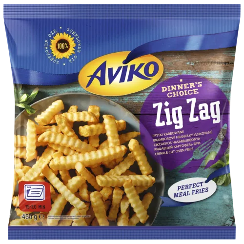 SALD. KARTUPEĻI AVIKO FRĪ ZIG ZAG 450G