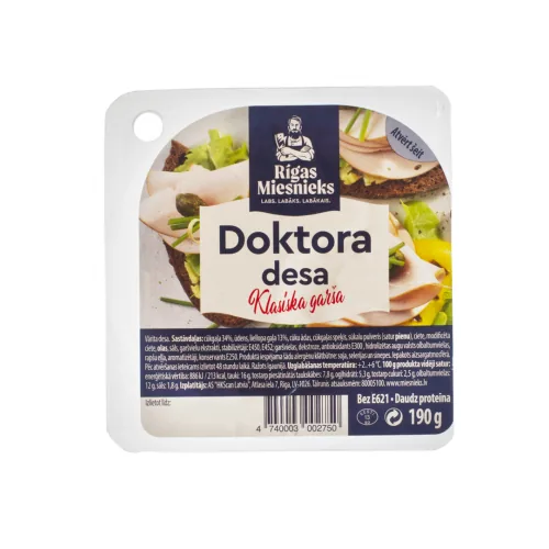 DESA RĪGAS MIESNIEKS DOKTORA KLASISKĀ ŠĶĒLĒS 190G