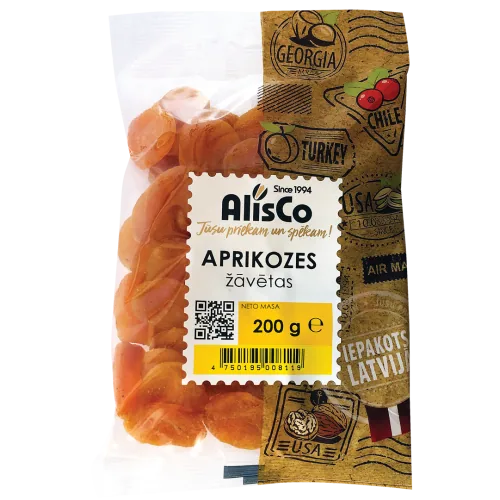 APRIKOZES ALIS CO ŽĀVĒTAS 200G