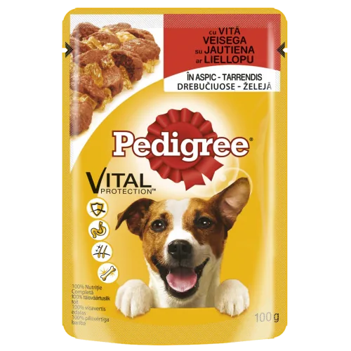 BARĪBA SUŅIEM KONS. PEDIGREE AR LIELL.GAĻU 100G