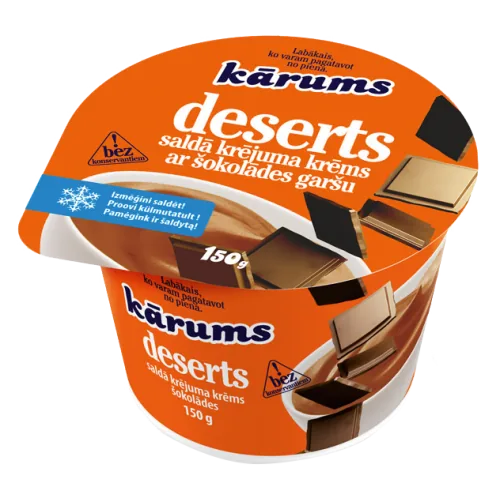 KRĒMS KĀRUMS ŠOKOLĀDES AR SALDO KRĒJUMU 150G