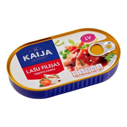 KONSERVI LAŠA FILEJA KAIJA TOMĀTU KRĒMĀ 170G