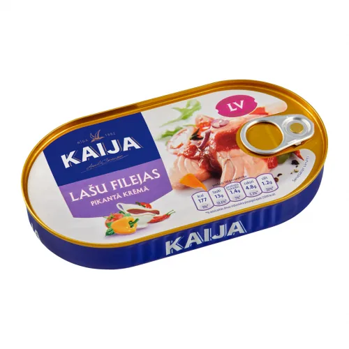 KONSERVI LAŠA FILEJA KAIJA PIKANTAJĀ KRĒMĀ 170G