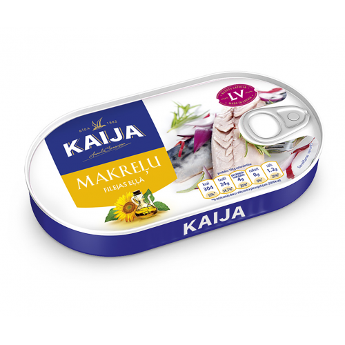 KONSERVI SKUMBRIJAS FILEJAS KAIJA EĻĻĀ 170G