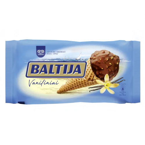 VANIĻAS GARŠAS KRĒJUMA SALDĒJUMS AR KAKAO GLAZŪRU UN LAZDU RIEKSTIEM BALTIJA 150ML/95G