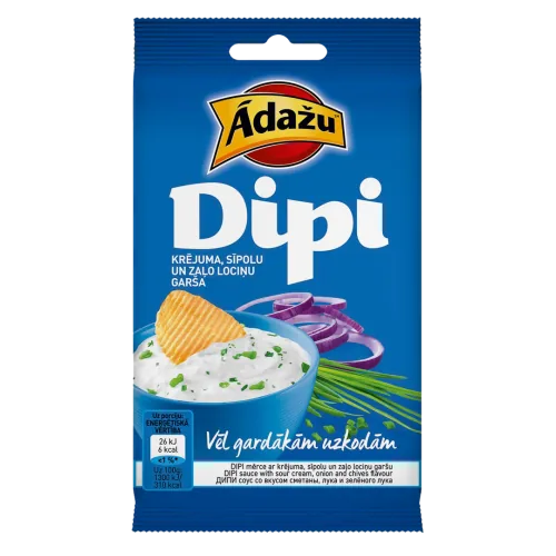 MĒRCĪTE ČIPSIEM ĀDAŽU DIPI KRĒJUMA, SĪPOLU 15G