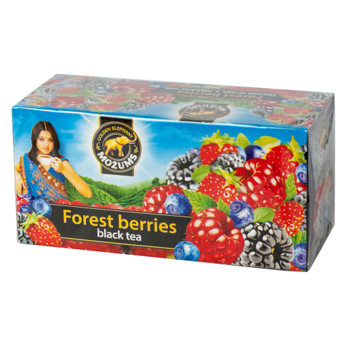 TĒJA MELNĀ MOŽUMS MEŽA OGU AROMATIZĒTĀ 20X1.5G