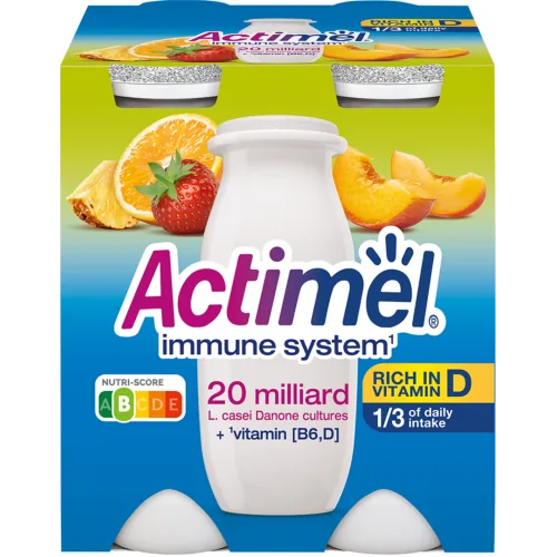 JOGURTA DZĒRIENS ACTIMEL MULTIAUGĻU 4X100G