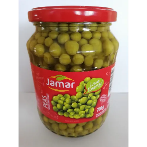 ZAĻIE ZIRNĪŠI JAMAR KONSERVĒTI 700G STIKLĀ