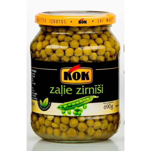 ZAĻIE ZIRNĪŠI KOK KONSERVĒTI 690G/450G