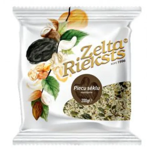 PIECU SĒKLU MAISĪJUMS ZELTA RIEKSTS 200G