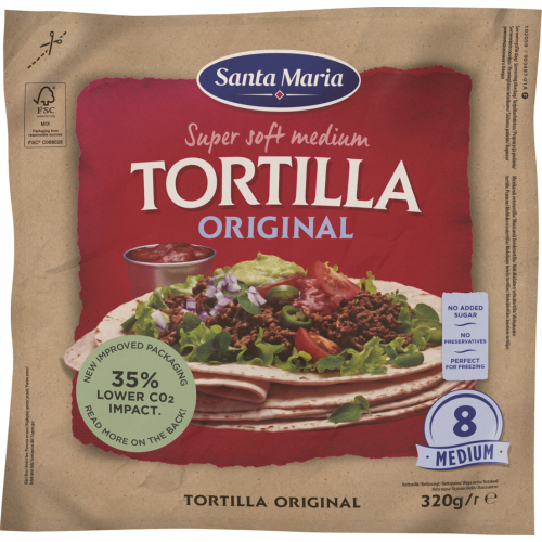 TORTILLA SANTA MARIA KVIEŠU 320G