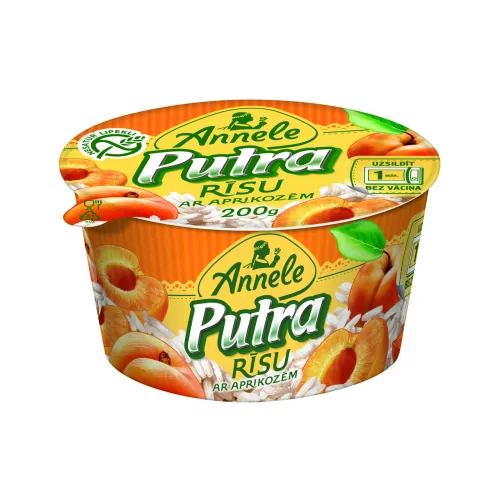 RĪSU PUTRA ANNELE AR APRIKOZĒM 6% T.S 200G