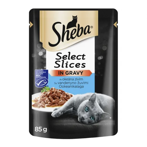 BARĪBA KAĶIEM KONS. SHEBA CUISINE AR TUNCI 85G
