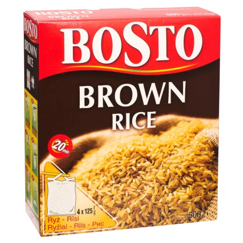 RĪSI BOSTO BRŪNIE 4X125G