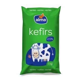 KEFIRS ALMA 2,5%, PLĒVĒ, 1KG 