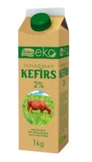 KEFIĪRS BALTAIS EKO 2,0%, 1KG